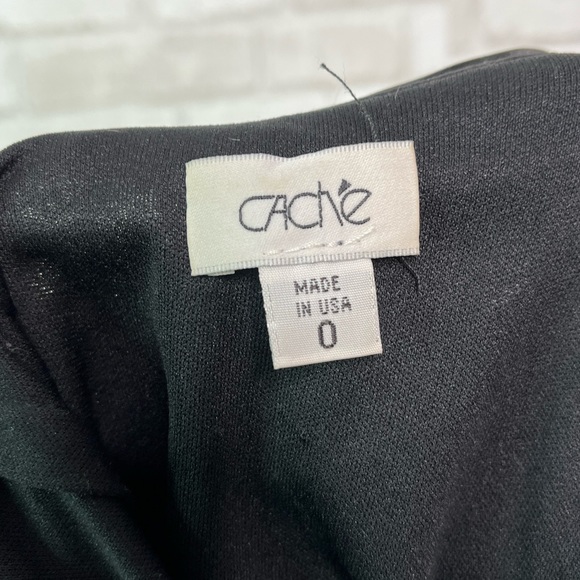 Caché Purple Sequin Fitted Black Dress - Picture 10 of 14